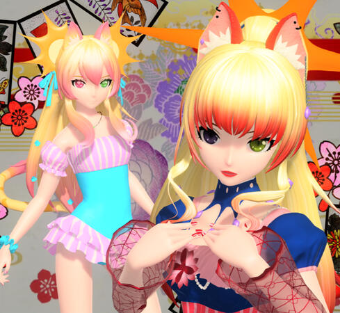 Dahlia Suncat and Eclipse